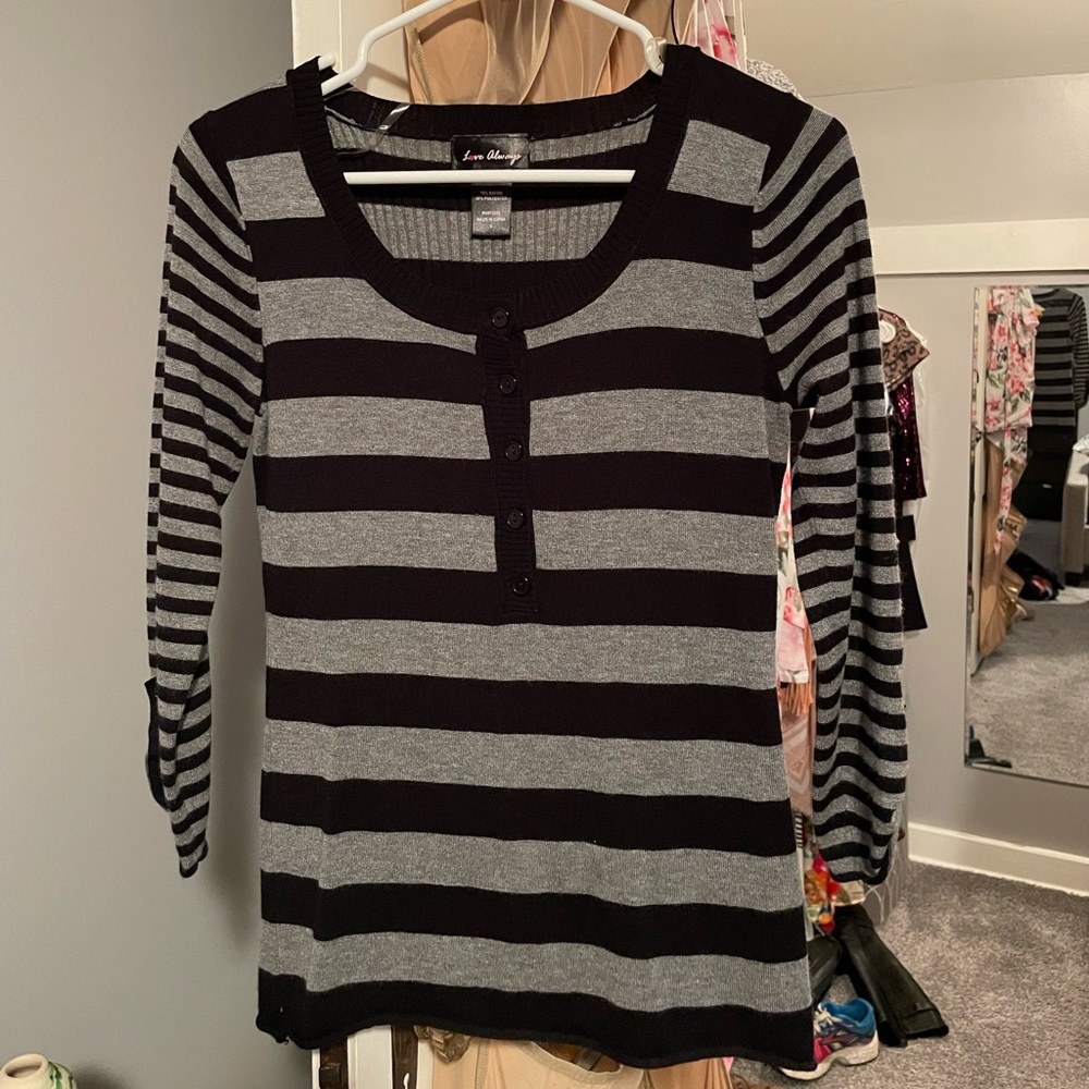 Lightweight striped sweater